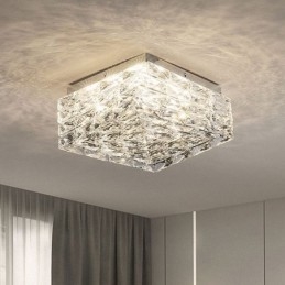 Crystal kattovalaisin uppoasennus kolme väriä himmennettävissä