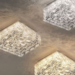Crystal kattovalaisin uppoasennus kolme väriä himmennettävissä