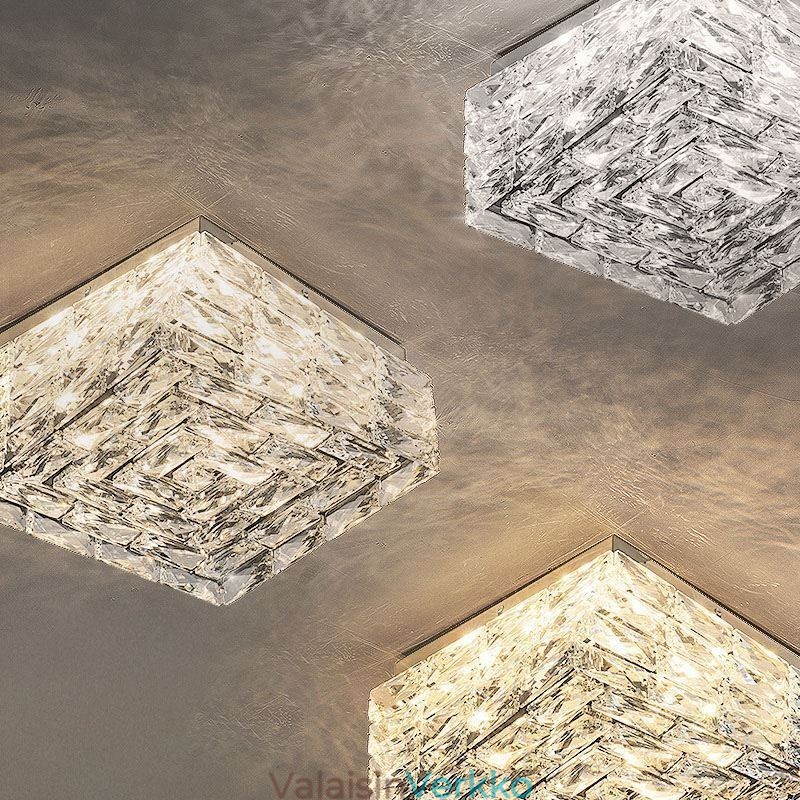 Crystal kattovalaisin uppoasennus kolme väriä himmennettävissä