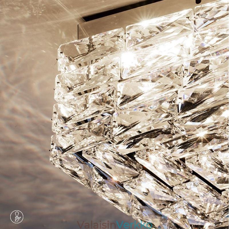 Crystal kattovalaisin uppoasennus kolme väriä himmennettävissä