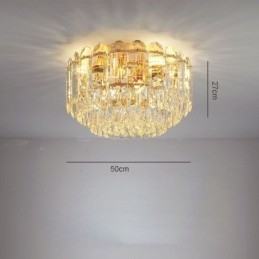 Crystal Flush Mount Pyöreät Crystal Decoration Kattovalaisimet