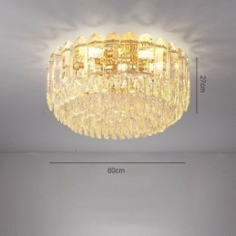 Crystal Flush Mount Pyöreät Crystal Decoration Kattovalaisimet