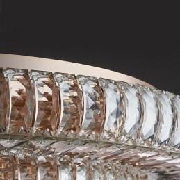 Crystal Flush Mount Pyöreä Crystal Decoration kattovalaisin