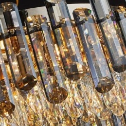 Crystal Flush Mount Yksinkertainen moderni pyöreä kattovalo ruokailuvalaisin