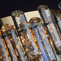 Crystal Flush Mount Yksinkertainen moderni pyöreä kattovalo ruokailuvalaisin