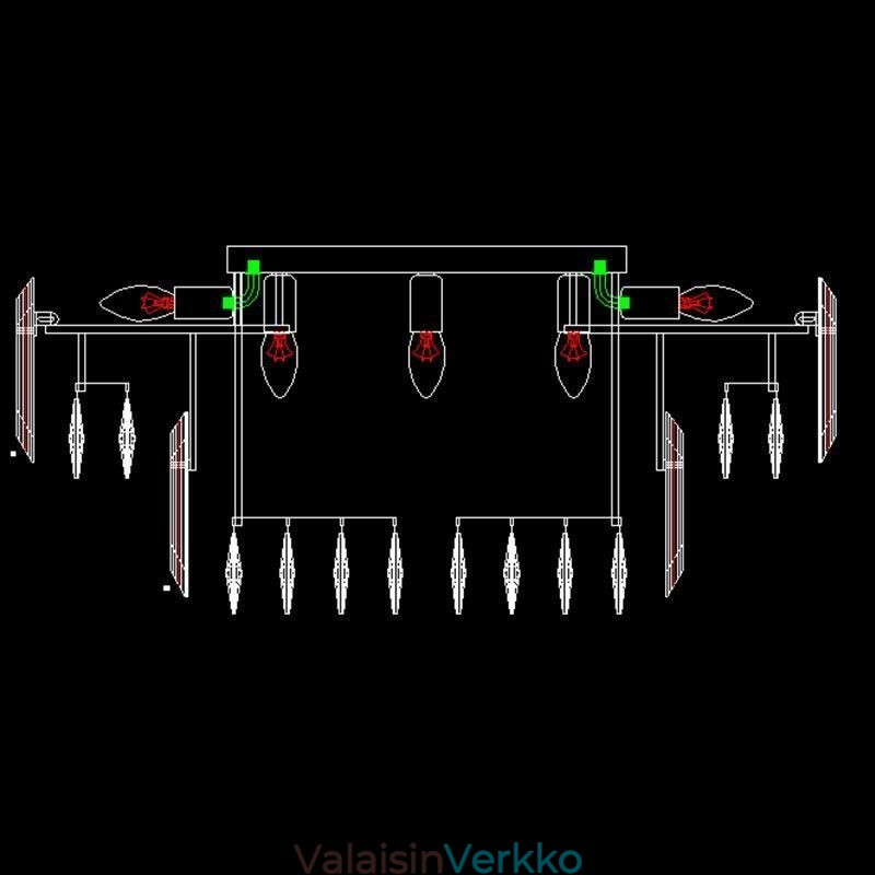 Crystal Flush Mount Yksinkertainen moderni pyöreä kattovalo ruokailuvalaisin