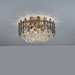 Crystal Ceiling Light Yksinkertainen moderni pyöreä upotettava koristevalo
