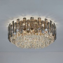 Crystal Ceiling Light Yksinkertainen moderni pyöreä upotettava koristevalo
