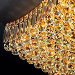 Eurooppalainen Crystal Flush Mount suorakaiteen kattokruunu