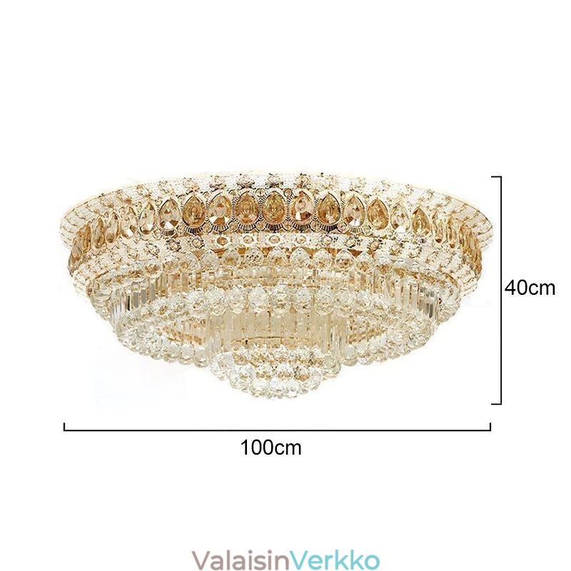 Uppoasennettu kristalli Moderni yksinkertainen kattovalo Luova pyöreä valaistus