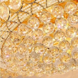 Ylellinen Crystal Ceiling Light eurooppalainen pyöreä uppoasennettava valaistus