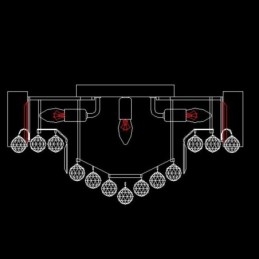 Eurooppalainen uppoasennettu kristallikatotovalo