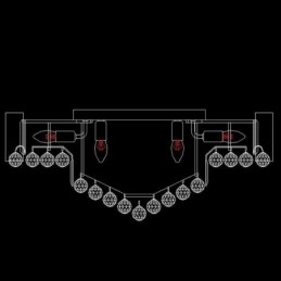 Eurooppalainen uppoasennettu kristallikatotovalo