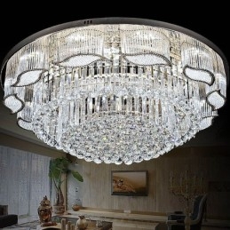 Crystal Ceiling Light Nykyaikainen yksinkertainen pyöreä upotettava valaisin