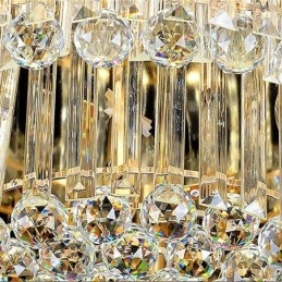 Crystal Ceiling Light Nykyaikainen yksinkertainen pyöreä upotettava valaisin