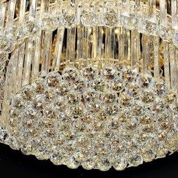 Crystal Ceiling Light Nykyaikainen yksinkertainen pyöreä upotettava valaisin