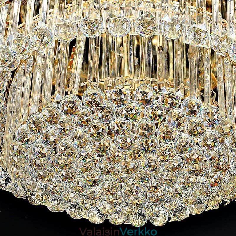 Crystal Ceiling Light Nykyaikainen yksinkertainen pyöreä upotettava valaisin