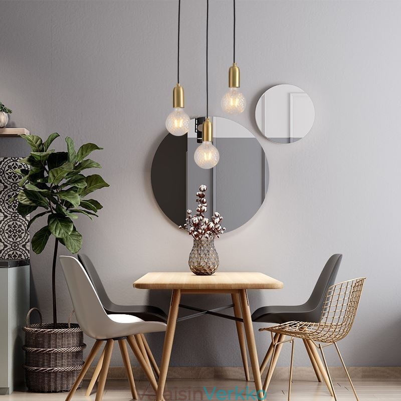 Nordic Brass 3 Riipus Cluster Light Island Creative Minimalist Valaisin