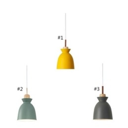 Nordic Simple Macaron riippuvalaisin Iron Arti Three Lights