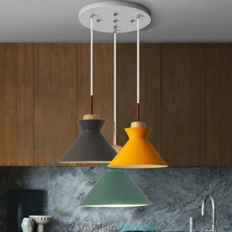 Pohjoismainen Macaron Island 3 valoriippuvalaisin Simple Iron Arti Three Lights Pohjoismainen Macaron Island 3 valoriippuvalaisin Simple Iron Arti Three Lights