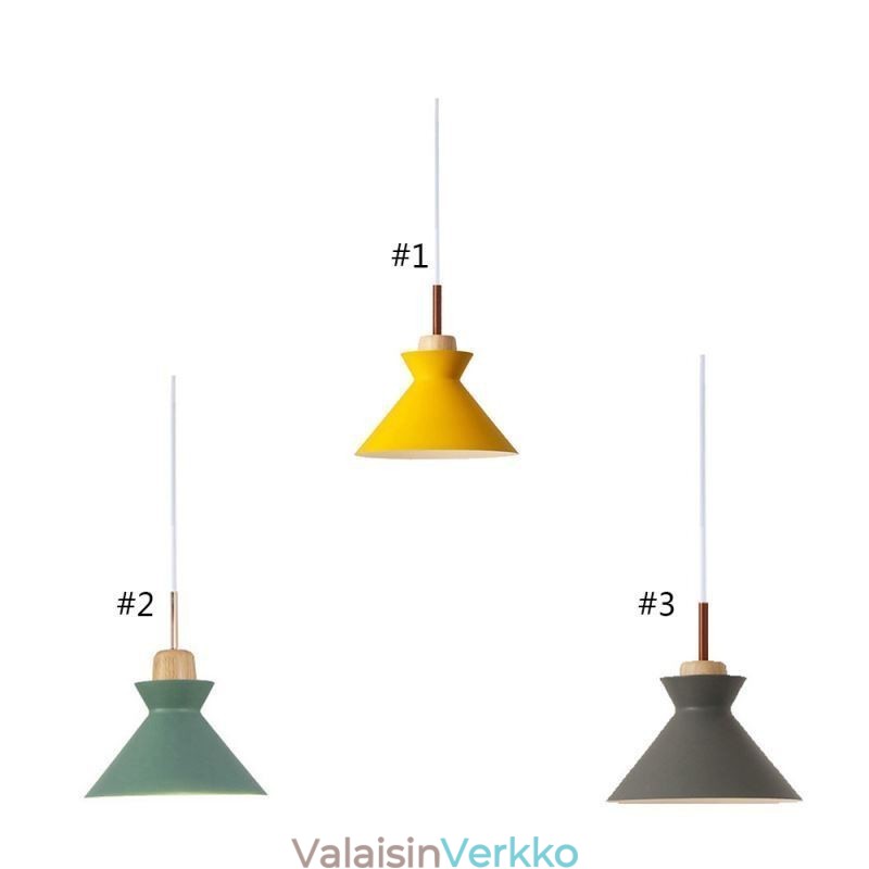 Pohjoismainen Macaron Island 3 valoriippuvalaisin Simple Iron Arti Three Lights