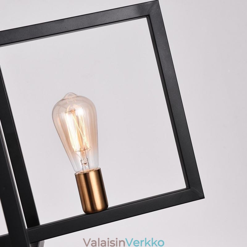 4 valoriippuva kevyt teollisuustyylinen valaistusrata
