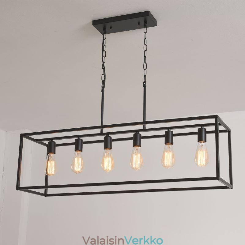 Maalaistalo riippuvalaisin Island Riippuvat valot 6 valoa