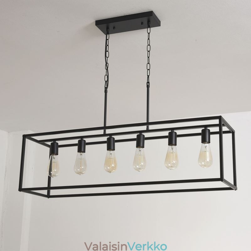 Maalaistalo riippuvalaisin Island Riippuvat valot 6 valoa