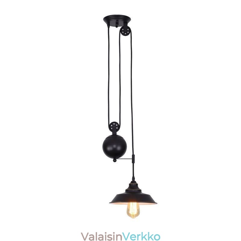 Teollinen maalaistalon hihnapyörä riippuvalaisin sisäänvedettävä rakenne, säädettävä korkeus