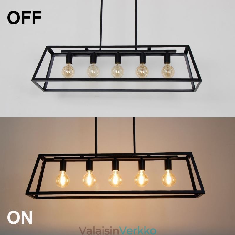 Teollinen metalliriippuvalaisin puolisuunnikkaan muotoinen riippuva kattovalaisin