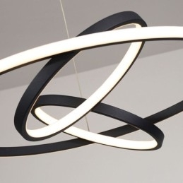 Moderni kattokruunu himmennettävä 3-renkainen riippuvalaistus