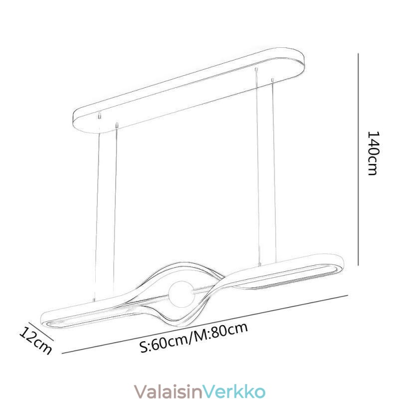 Moderni lineaarinen riippuvalaisin pitkänauhainen riippuvalaisin