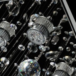 Moderni Crystal Kattokruunu Uppoasennettu kattovalaisin