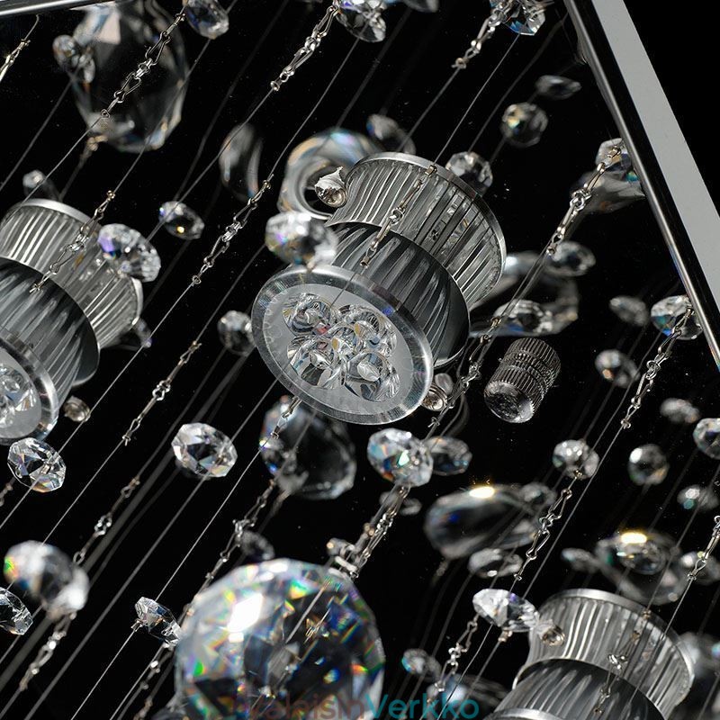 Moderni Crystal Kattokruunu Uppoasennettu kattovalaisin