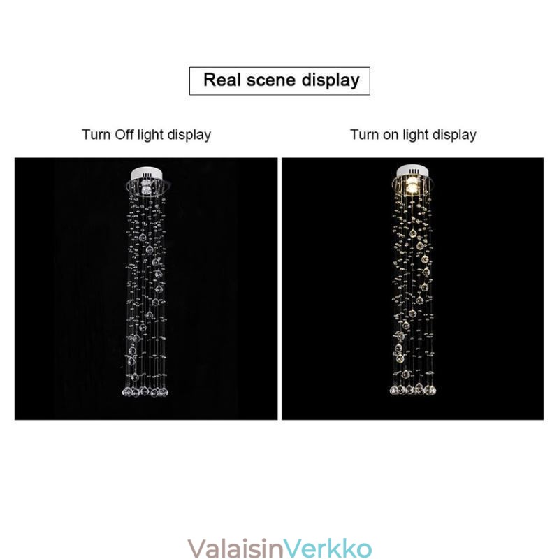 Ylelliset suuret kattokruunut modernit uppoasennettavat kristallivalaisimet