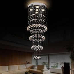 Crystal Chandelier Contemporary elegantti kattovalaisin Duplex Stair