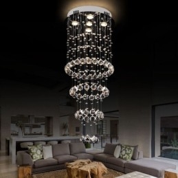 Crystal Chandelier Contemporary elegantti kattovalaisin Duplex Stair