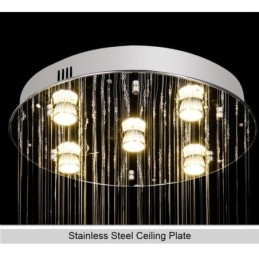 Crystal Chandelier Contemporary elegantti kattovalaisin Duplex Stair
