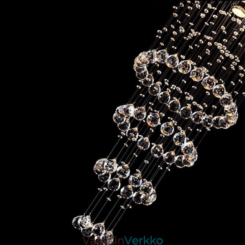 Crystal Chandelier Contemporary elegantti kattovalaisin Duplex Stair