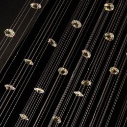 Crystal Chandelier Contemporary elegantti kattovalaisin Duplex Stair