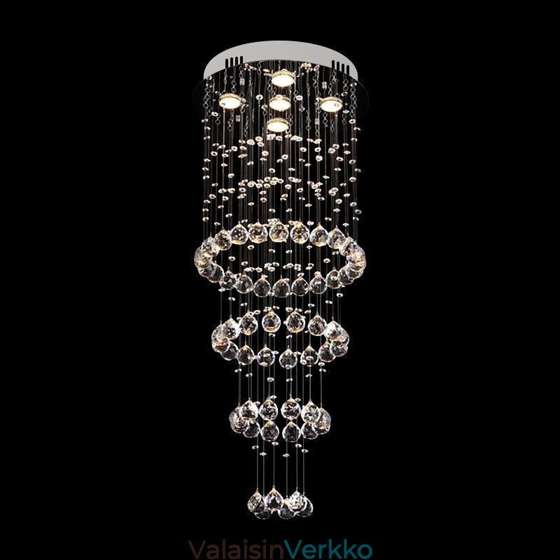 Crystal Chandelier Contemporary elegantti kattovalaisin Duplex Stair