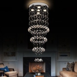 Crystal Chandelier Contemporary elegantti kattovalaisin Duplex Stair