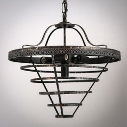 American Crystal Ceiling Light Country Retro Pyöreä riippuvalaisin