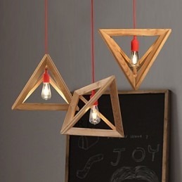Nordic Wood Kattokruunu Cafe Vaatteet Luova Retro Koristeellinen Oak Kattokruunu