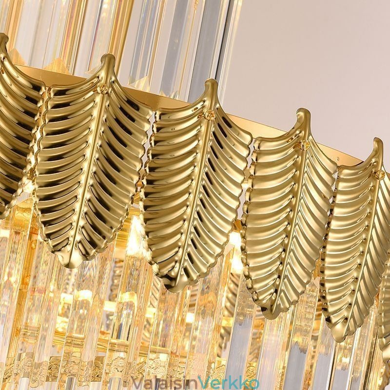 Kapeneva kristalliriippuvalaisin kaksipuolinen koristeellinen kattovalaisin