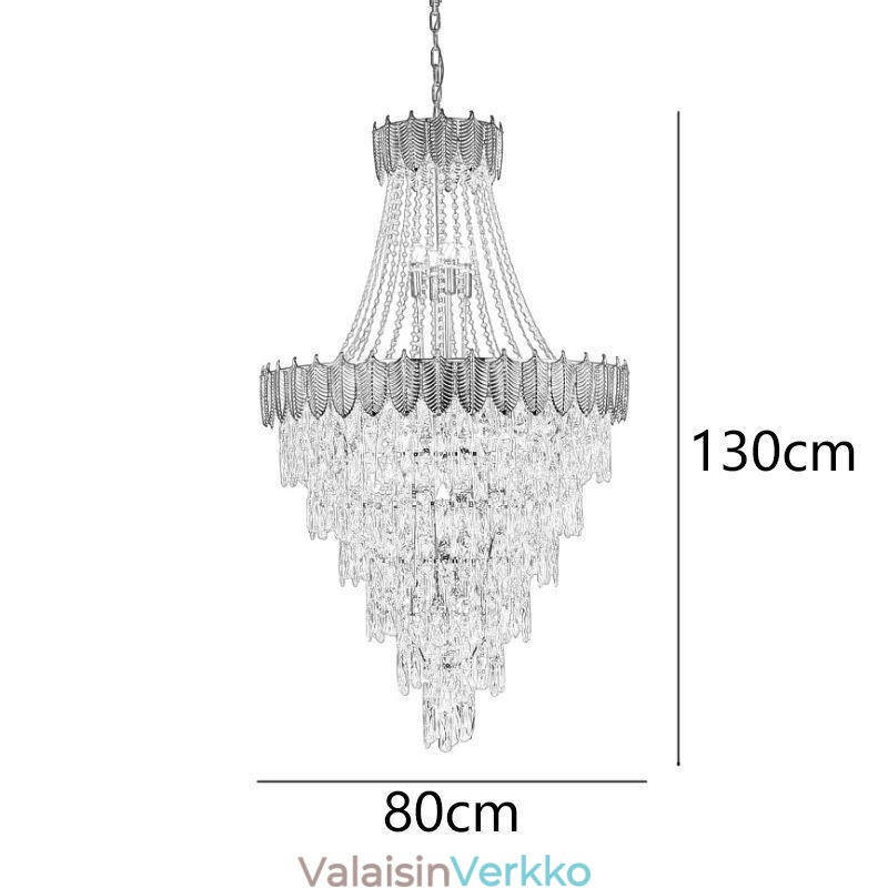 Kartiomainen kristalliriippuvalaisin Silmiä hivelevä kaksipuolinen koristeellinen kattovalaisin