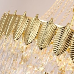 Kartiomainen kristalliriippuvalaisin Silmiä hivelevä kaksipuolinen koristeellinen kattovalaisin