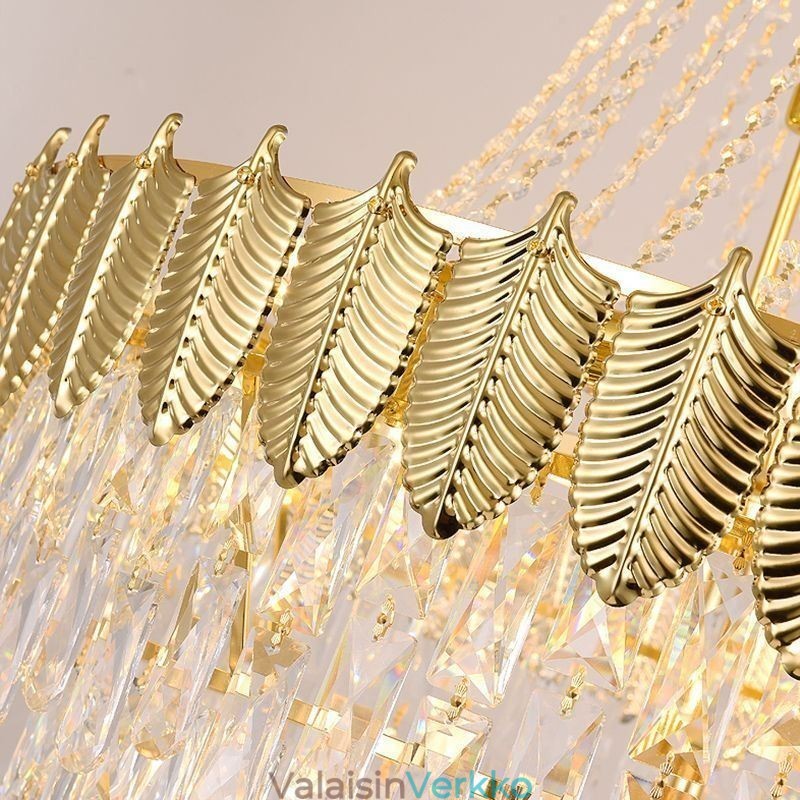 Kartiomainen kristalliriippuvalaisin Silmiä hivelevä kaksipuolinen koristeellinen kattovalaisin