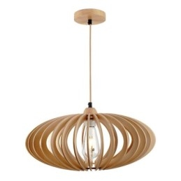 Hirsi Basswood kattovalaisin 17cm soikea puinen lampunvarjostin