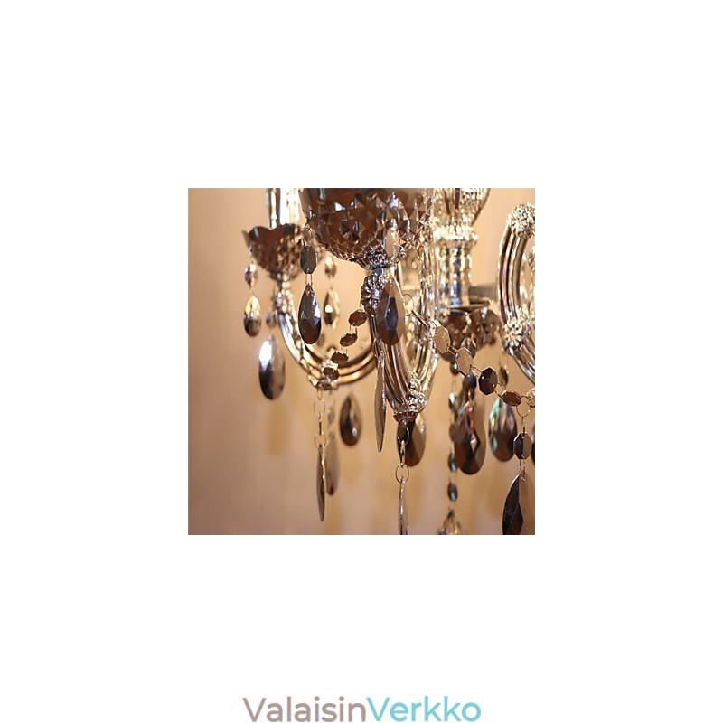 Moderni hopea-akryylikristalli-tyylinen kattokruunu 5 valolla